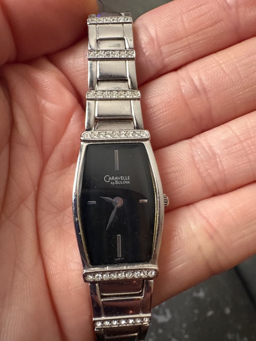 Bulova Silver Rectangular Bracelet Watch